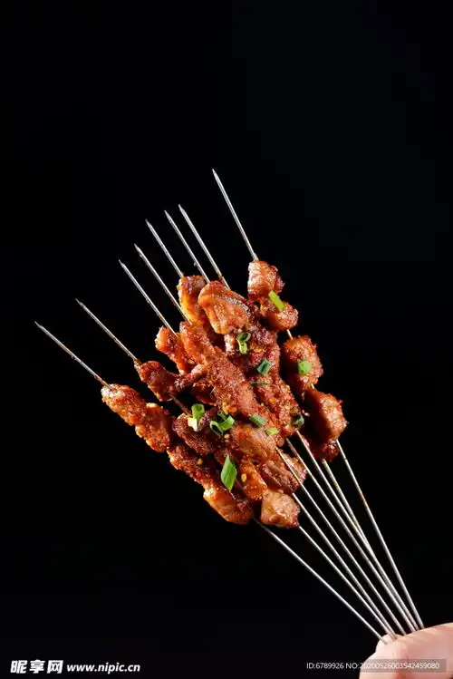 烤羊肉串摄影图