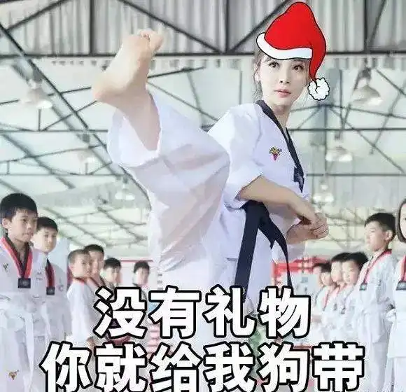 圣诞节表情包今晚我就是你的圣诞礼物