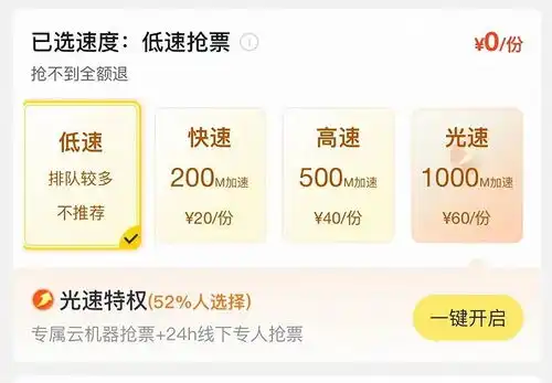 花了这么多钱买加速包,我高铁票呢