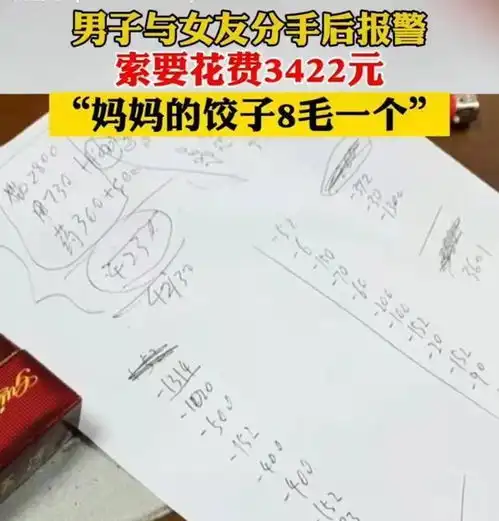 分手后报警要女方还钱,精确到饺子八毛一个网友破财免灾