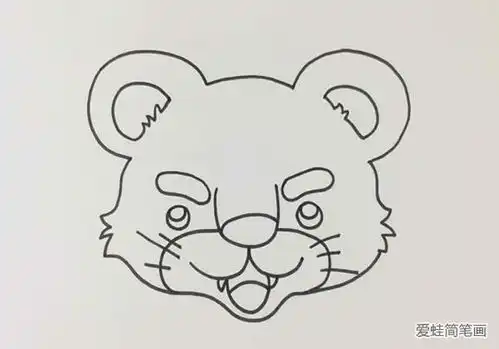 可爱的小老虎简笔画