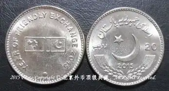 巴基斯坦硬币上有中国国旗