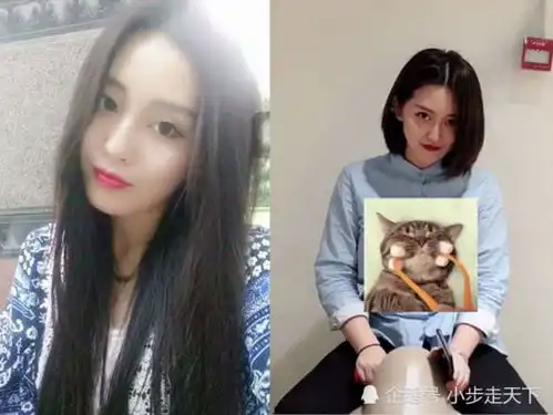 表情女生长发vs短发,可甜可盐可奶仙,网友发现自己凑数的脸表情