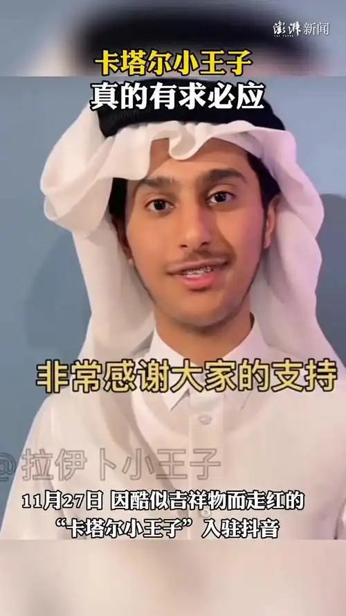 卡塔尔小王子入驻短视频平台,涨粉860多万点赞700万,到底有钱没