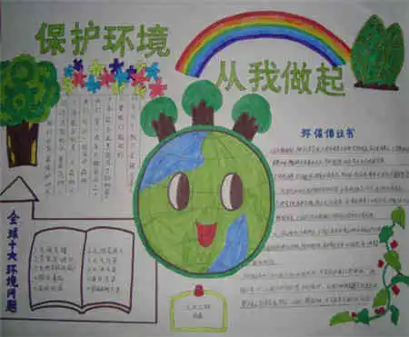 保护环境手抄报保护臭氧层