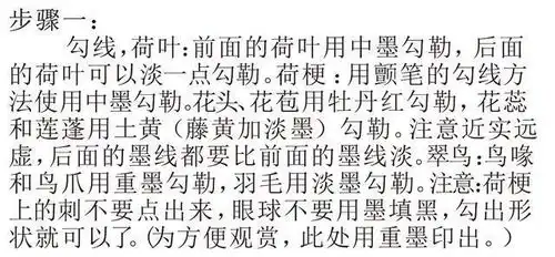 图文教程工笔荷花香风翠羽情意长绘制详解
