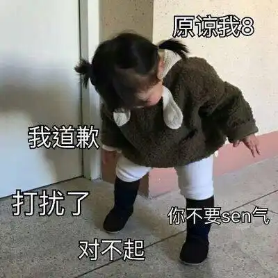 道歉的表情包我道歉,对不起,你不要sen气了