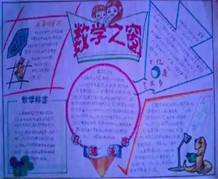 数学手抄报数学计划
