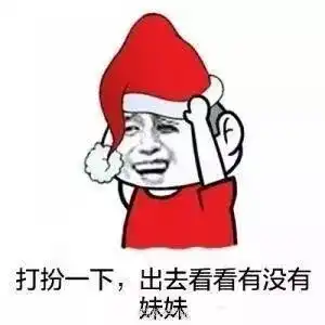 圣诞节表情包系列圣诞帽