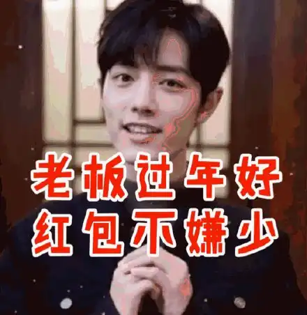 表情包肖战的过年表情包好可爱呀