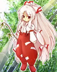 藤原妹红抽烟表情包东方系列