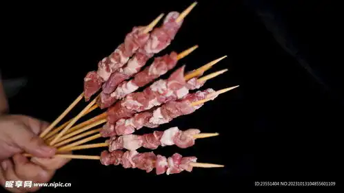 羊肉串摄影图