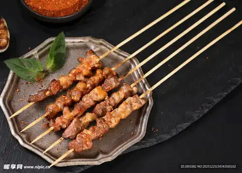 羊肉串摄影图