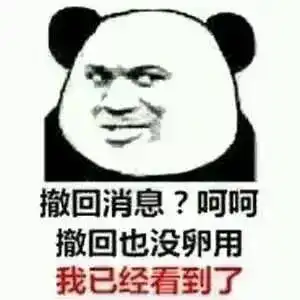 搞笑表情包送给那些爱撤回消息的人