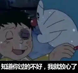 哆啦a梦的表情包看到你过得不好我就放心了