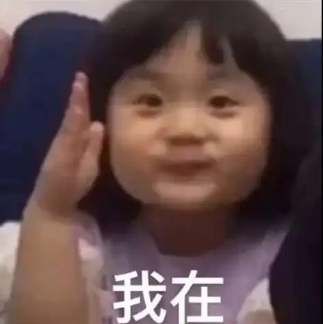 小女孩举手表情包报告,今天也有想你