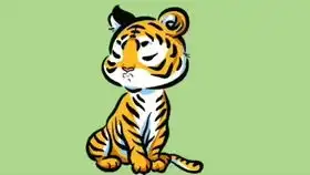 简笔画教你超快又简单的画只威猛霸气的大老虎,一分钟学会