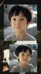 这个表情包的小男孩是谁谢谢