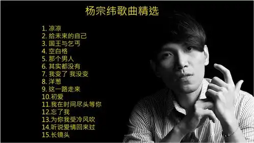 精选杨宗纬经典歌曲